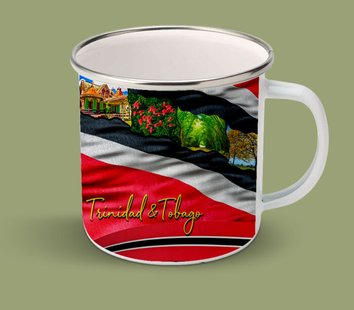 Enamel Mugs 17oz ( Architecture ) Trinidad & Tobago Mixed Images